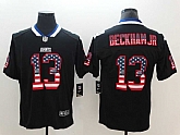 Nike Giants 13 Odell Beckham Jr. Black USA Flag Fashion Color Rush Limited Jersey,baseball caps,new era cap wholesale,wholesale hats